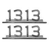 Par Emblema Caminhão Mb 1313 Ferro