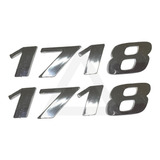 Par Emblema Caminhão Mb 1718 Adesivo