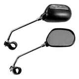 Par Espelho Retrovisor Guidão Bicicleta Urbana Com Refletor 