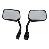 Par Espelho Retrovisor Retangular Bike Haste Curta Allkar