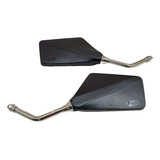 Par Espelhos Retrovisor Haste Cromada Rd Rdz 125 135