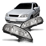 Par Farol Astra 1998 1999 2000 2001 2002 Máscara Cromada