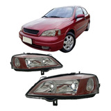 Par Farol Astra 1998 1999 2000 2001 2002 Máscara Vermelho