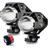 Par Farol Auxiliar / Milha Led U5 (grande) Moto - Universal