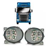 Par Farol Auxiliar Led Para Scania Serie 4 6 P310 P250 R440 