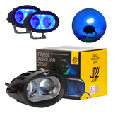 Par Farol Azul Spot 20w Auxiliar Empilhadeira Nr11 Segurança