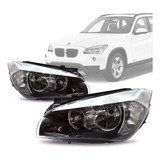 Par Farol Bmw X1 10 11 12 13 Sem Xenon Friso Branco