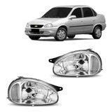 Par Farol Corsa 1994 Até 2010 Cinza Liso Wagon Sedan Picape