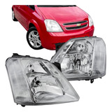 Par Farol Dianteiro Foco Dup Masc Cromada Meriva 2002 A 2012