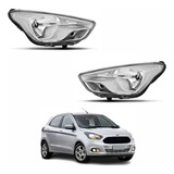 Par Farol Ford Ka Hatch Ka Sedan 15 16 17 18 Mascara Cromada
