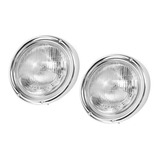Par Farol Fusca 1973 A 1975 Com Aro Cromado 3 Furos 