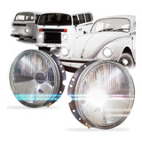 Par Farol Fusca 74 A 96 Kombi 74 A 12 Lente Vidro Kit