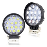 Par Farol Led Milha 84w 2x 42w Off Road Cherokee Jeep