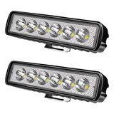Par Farol Milha Barra Led 18w Slim Bivolt 12v 24v Universal