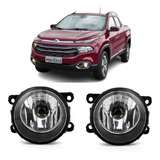 Par Farol Milha Fiat Toro 2016 17 Até 2019 Auxiliar Neblina