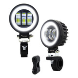 Par Farol Milha Led 102w (2x 51w) Foco Longo Off Road 12v24v
