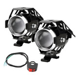 Par Farol Milha Ultra Led U5 Auxiliar Moto Promoção
