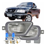 Par Farol Vidro Neblina Aux S10 Blazer 1999 2000 + Lâmpada