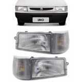 Par Farol Vidro + Piscas Uno 91 A 96 97 98 99 2000 2001 2002