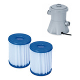 Par Filtro Refil Para Piscina 1250l/h Intech Bel Mor Intex