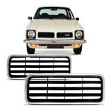 Par Grade Moldura Radiador Chevette 1978 79 80 81 1982 Prata