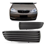 Par Grade Moldura Tela Farol Milha Corolla 2003 2004 S/ Furo