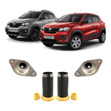 Par Kit Coxim Batente Amortecedor Dianteiro Renault Kwid 17/