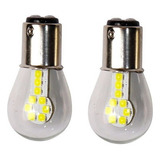 Par Lâmpada Led Cob 2 Polos Filamento Vidro Lanterna Freio