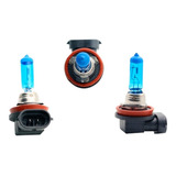 Par Lampada Super Branca H11 8500k Tip Xenon 12v 55w Techone