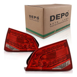Par Lanterna Audi A4 2009 2010 2011 2012 2013 Mala