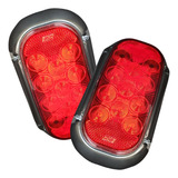 Par Lanterna Carretinha Led Traseira Univer Reboque Canoinha