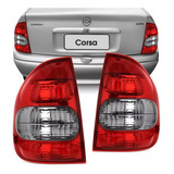 Par Lanterna Corsa Sedan Classic 1997 À 2010 Bicolor Ré Fume