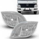 Par Lanterna Dianteira Mb Atego 1418 2425 Pisca Cristal Seta