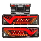 Par Lanterna Led Caminhão Traseira Seta Sequêncial 30 Cm Klx