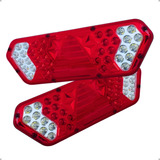 Par Lanterna Led Carreta Traseira Caminhao Guerra 24v Seta S