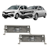 Par Lanterna Luz De Placa Toyota Etios 2012 2013 14 Até 2019