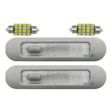 Par Lanterna Luz Traseira Teto Moldura + Led Classic Corsa 