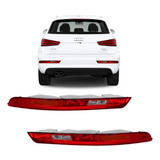 Par Lanterna Refletor Parachoque Traseiro Audi Q3 2016 2018
