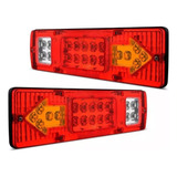 Par Lanterna Traseira Caminhão Carreta Seta Ré 12v 24v Led 