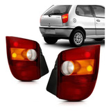 Par Lanterna Traseira Palio 1996 1997 1998 1999 Carcaça Pret