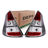 Par Lanterna Traseira Sandero 2012 2013 2014 Cinza Orig Depo