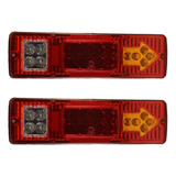 Par Lanternas Led Caminhão Carreta Baú Truck Tanque 12v~24v