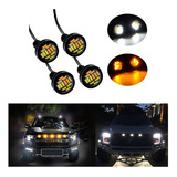 Par Led Olho De Águia Gato Drl Luz Diurna 22mm Carro Moto 