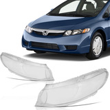 Par Lente Farol New Civic 2007 A 2011 Exs Si Lxs Lxl Nova