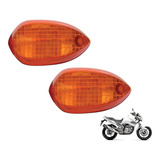 Par Lente Pisca Laranja Factor Xtz Lander Fazer 125 150 250