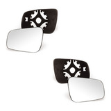 Par Lente Vidro + Base Retrovisor Gol Parati Giii G3 Giv G4