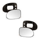 Par Lente Vidro + Base Retrovisor Gol Parati Saveiro Bola G2