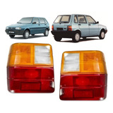 Par Lentes Sinaleira Traseira Tricolor Fiat Uno 1985 À 2004