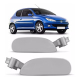 Par Maçaneta Interna Cromada Peugeot 206 207 Hatch Sedan Sw