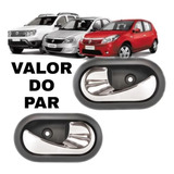 Par Maçaneta Puxador Interno Crom Duster